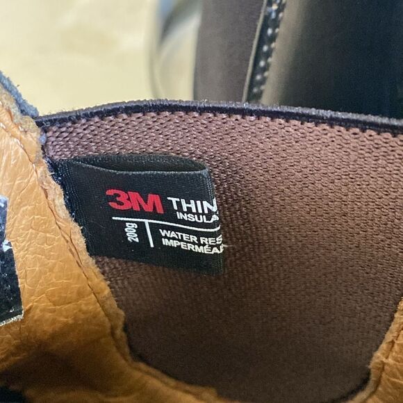 NWOT Aquatherm Leather Water Resistant 3M Insulated Chelsea Boots - Picture 12 of 16